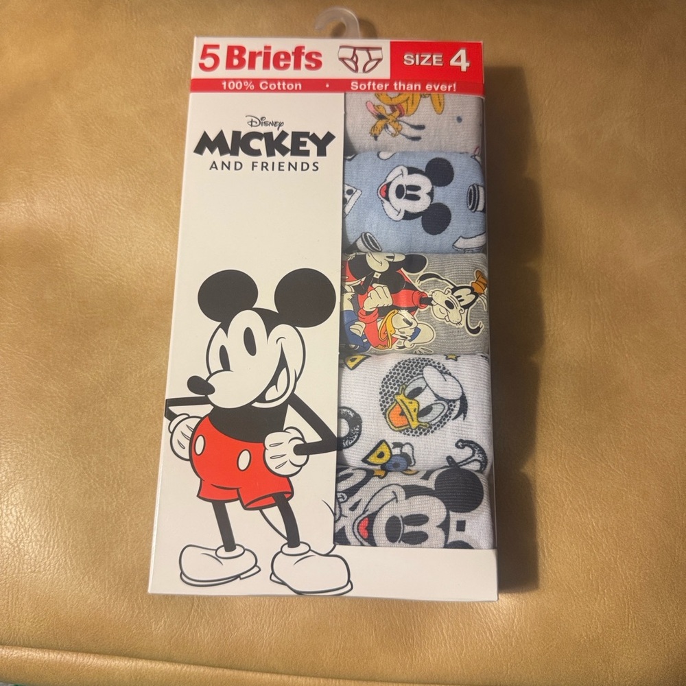 Disney Mickey and Friends Briefs - 5 Pairs - Picture 3 of 4
